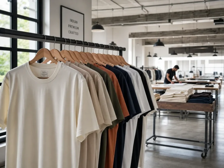best t-shirt manufacturer in India premium apparel production studio