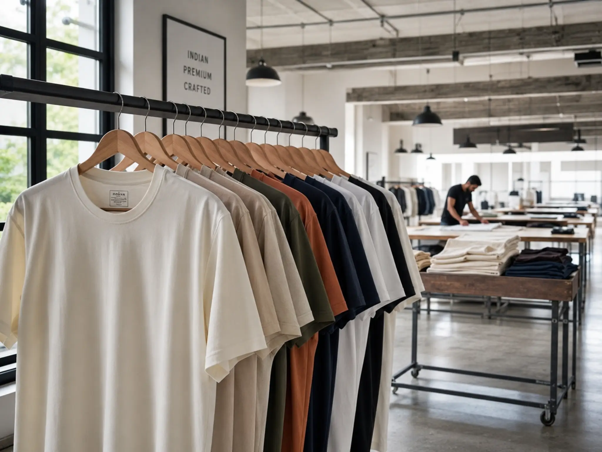 best t-shirt manufacturer in India premium apparel production studio