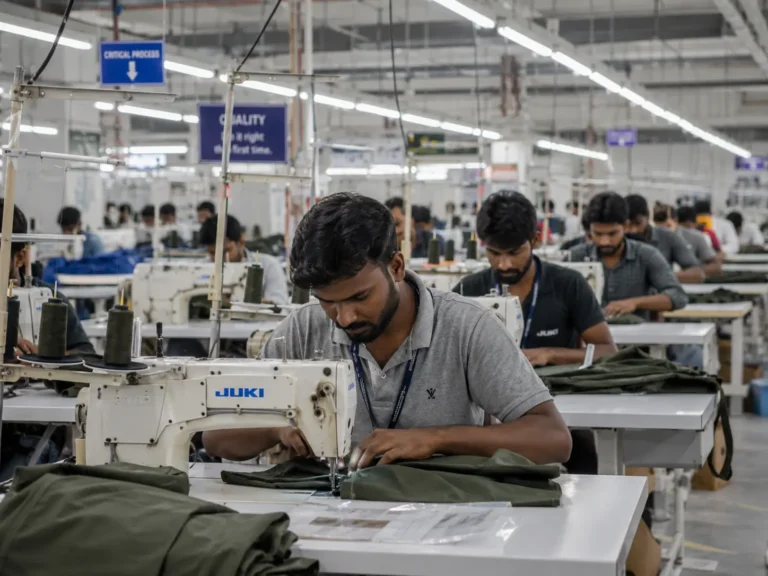 Premium mens tshirt exporter in India manufacturing cotton apparel for global brands