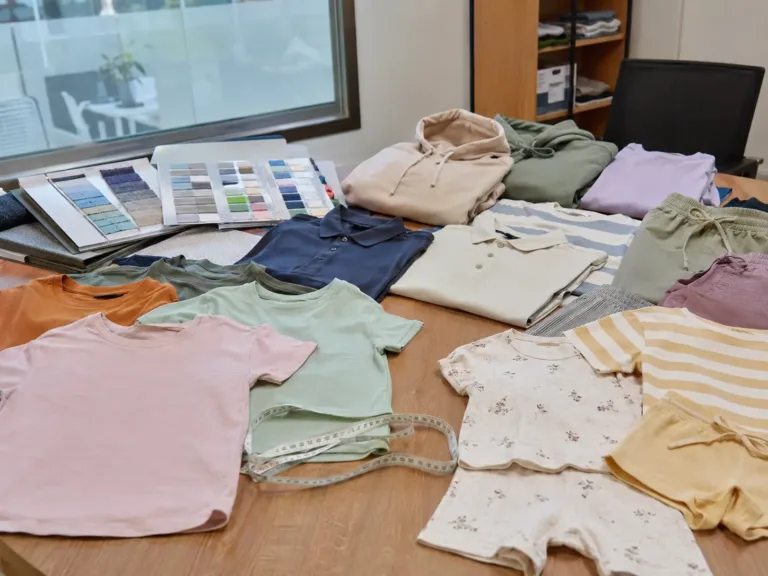 Knitted garments from Tirupur India including T-shirts polo shirts hoodies kidswear and loungewear