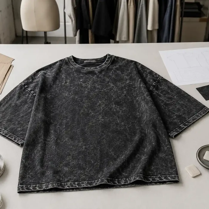 Oversized acid wash T-shirt