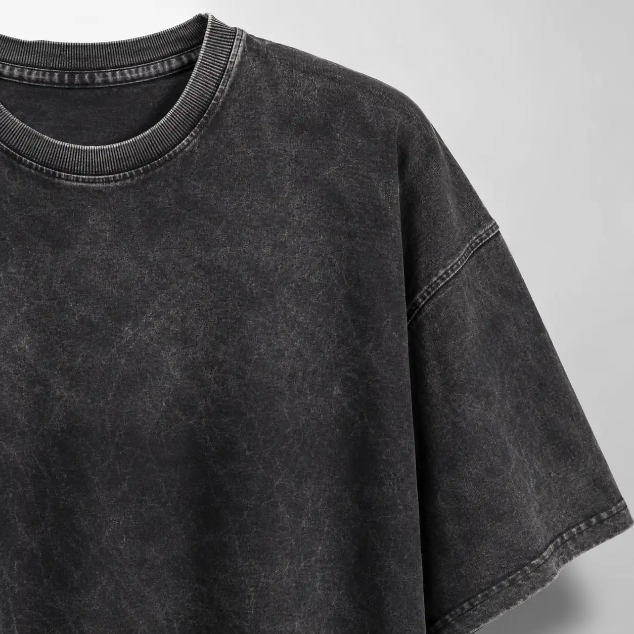 Vintage wash oversized T-shirt texture