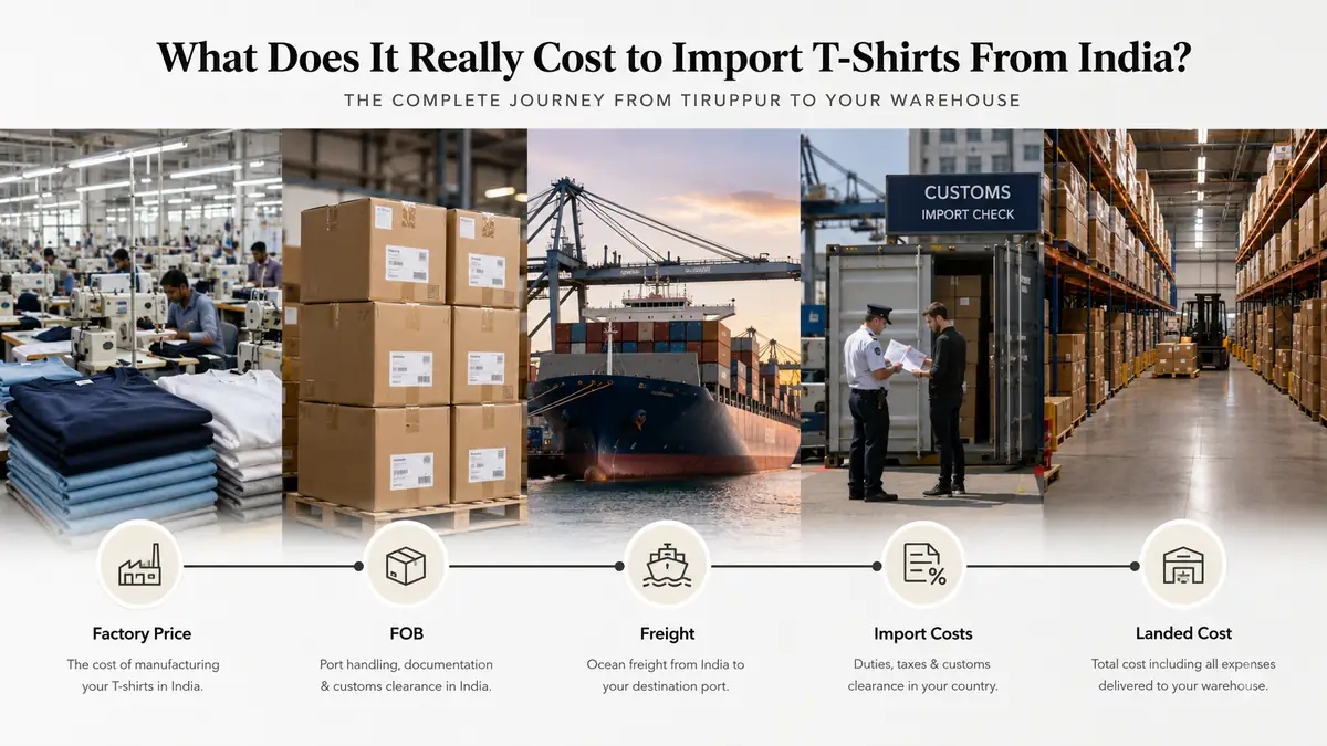 What Does It Really Cost to Import T-Shirts From India?
