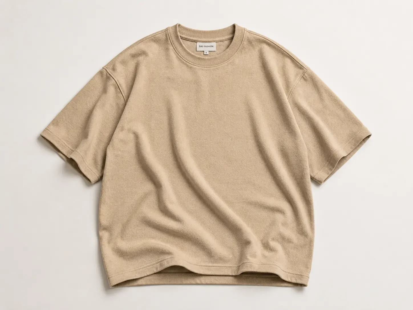 Oversized 240 GSM French terry t-shirt for streetwear brands