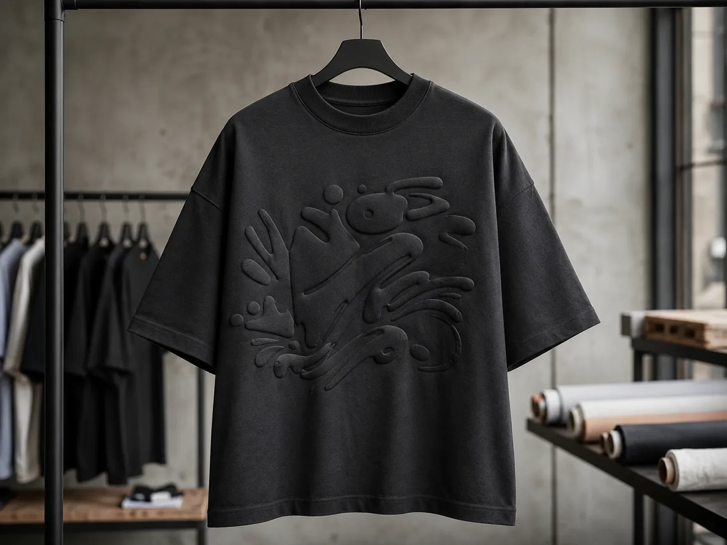 Oversized puff print T-shirt sourcing from India