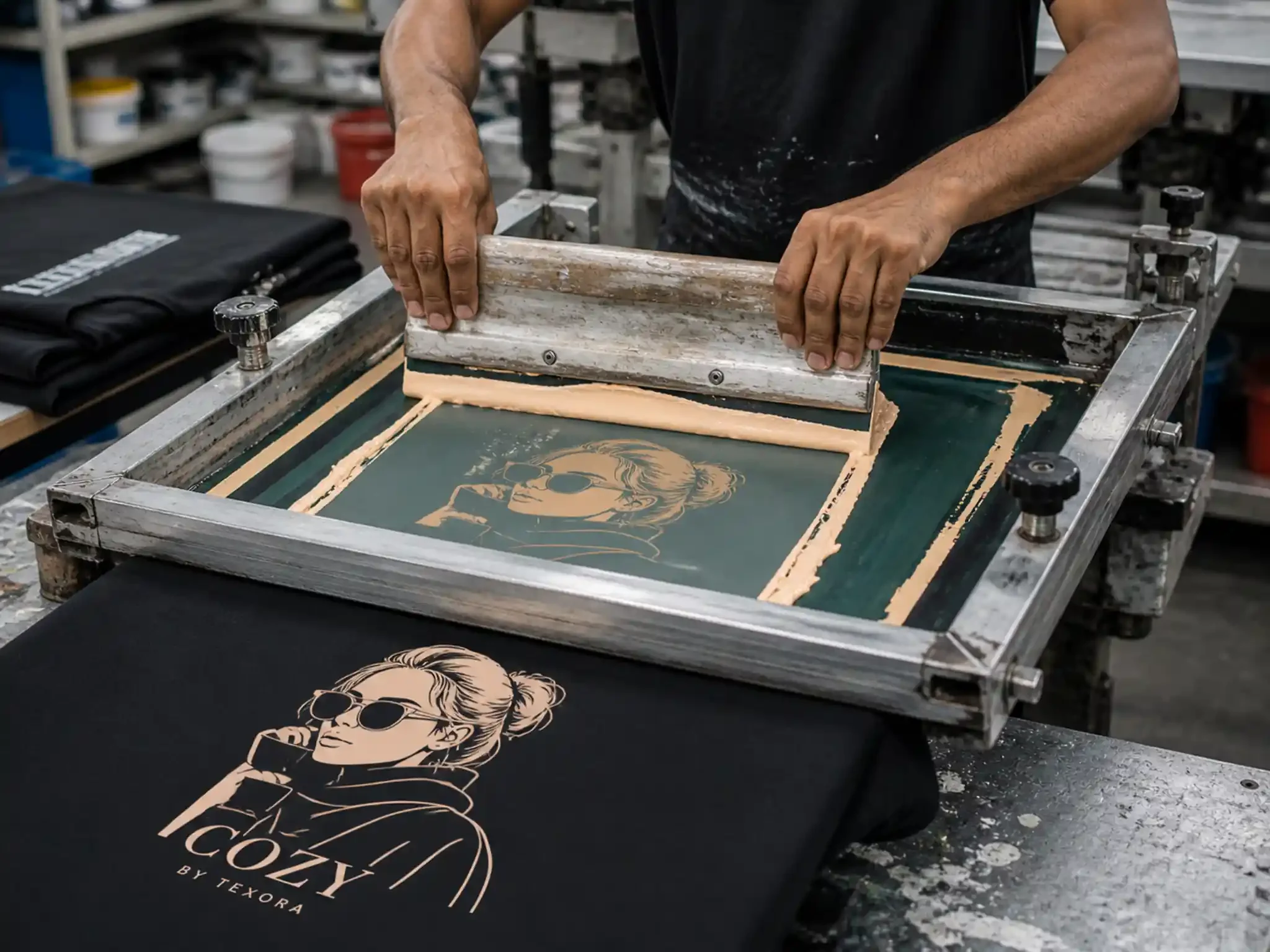Oversized T-Shirt Screen Printing