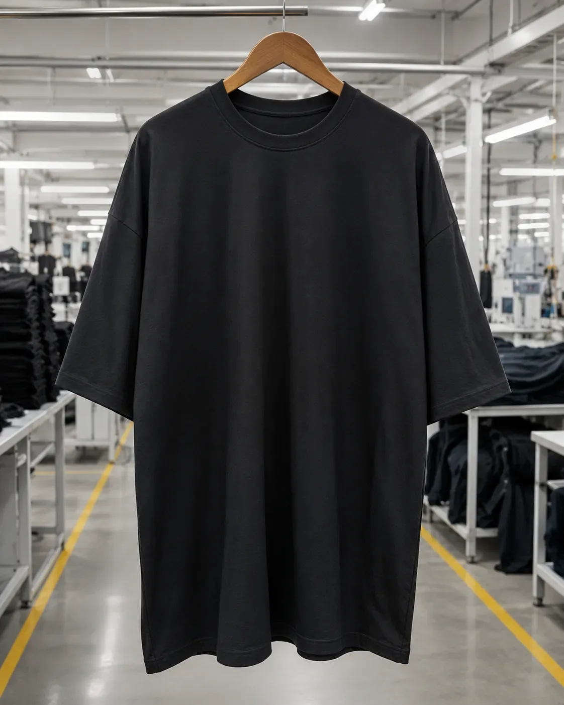Premium oversized cotton T-shirt with bio wash and silicone wash finish.