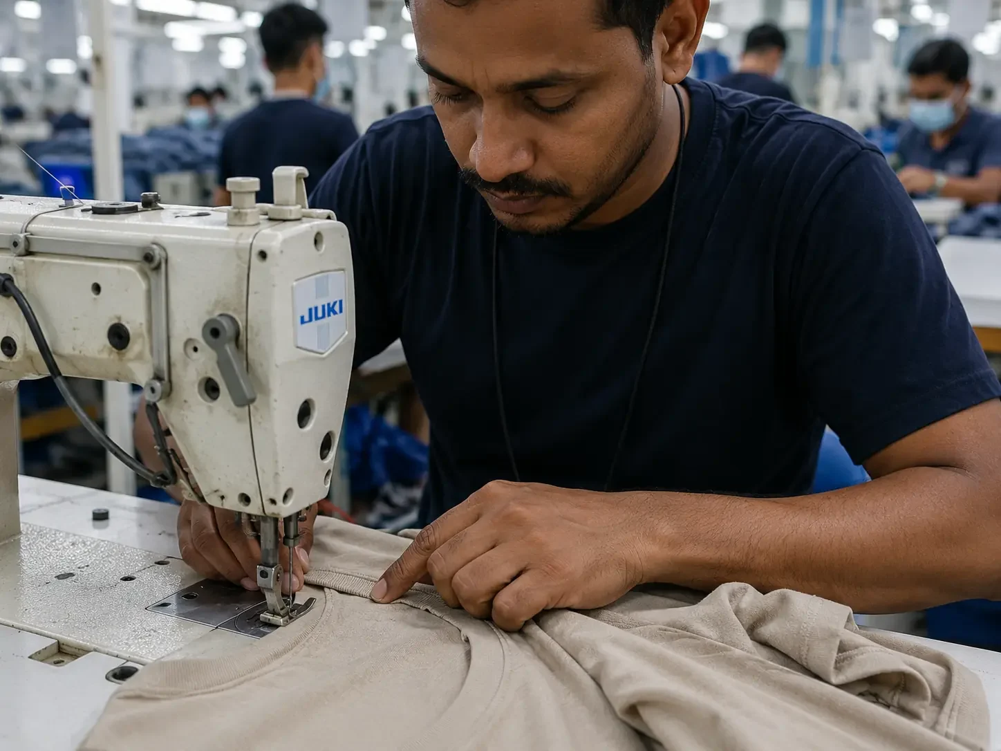 Premium TShirt stitching and garment construction process