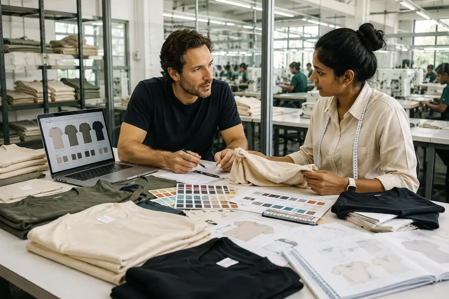 Private label organic cotton T-shirt manufacturing consultation for international clothing brands